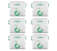 FP - 6 bolsas originales para aspiradora Vorwerk Folletto VK200 - VK220S escoba eléctrica