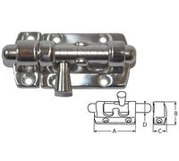 FP INOX Cierre cerrojo acero inoxidable 316 longitud 45 mm acero inoxidable A4 - 316