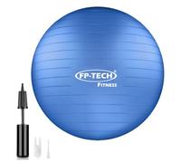 FP-TECH - Pelota de fitness, pelota de pilates y yoga anti-explosión, 55 cm/65 cm/75 cm/85 cm, pelota de gimnasia con bomba rápida incluida para fitness, yoga, pilates y oficina, 6 colores (azul, 65