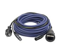 FP09 Cable de alimentación/señal 10m schuko-schuko/XLR-XLR, AUDIO