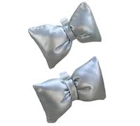 [Fpbiagoq] 1 par brillante de cuero Pu arco zapatos zapatos clips decorativos zapatillas para mujer decoración de zapatillas removibles encanto hebilla de cuero sintético accesorios para zapatos