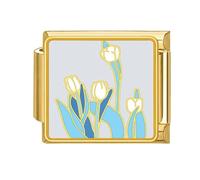 [Fpbiagoq] - Accesorios para hacer joyas con diseño de flores, フリーサイズ, Como se describe, No es una piedra preciosa