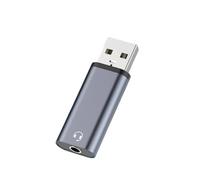 Fpbiagoq Adaptador USB a 3.5 mm Cable USB a 3.5 mm para auriculares Windows Portátil Escritorio Estación de acoplamiento