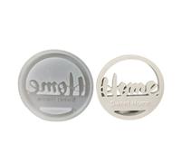 Fpbiagoq Anillos Sweet Home Colgante Colgante Molde de Silicona Ornamento Decorativo Nubes Casa Moldes de yeso para