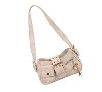 [Fpbiagoq] Cartera de moda para las axilas Bolso de hombro de tela PU con correas ajustables y espacioso Bolso bandolera interior para diferentes ocasiones, TAN12