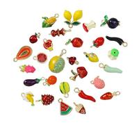 [Fpbiagoq] Colgante de fruta de aleación con recubrimiento de esmalte para joyas hechas a mano requiere una aleación de investigación de joyería de frutas para crear varios colores sin herramientas