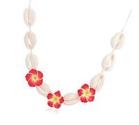 [Fpbiagoq] Collar con colgante de flor de concha de cerámica artesanal, フリーサイズ, Como se describe en la descripción, Sin piedra preciosa