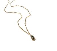 [Fpbiagoq] Collar de acero inoxidable inspirado en la fruta vibrante, cadena ajustable para mujeres y niñas, joyería casual para fiestas, regalos, colgantes de frutas de colores, フリーサイズ, Como se