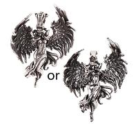 [Fpbiagoq] Collar de ángel malvado disponible Cadena de clavícula Pareja Aniversario Cumpleaños Joyería Regalo Mal, フリーサイズ