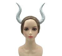 [Fpbiagoq] Diadema de cuerno de diablo para Halloween, cosplay, disfraz ajustable, accesorios para el cabello, mujeres, hombres, niños, adultos, diadema de orejas de diablo
