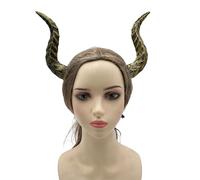 [Fpbiagoq] Diadema de cuerno de diablo para Halloween, cosplay, disfraz ajustable, accesorios para el cabello, mujeres, hombres, niños, adultos, diadema de orejas de diablo