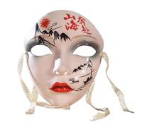 [Fpbiagoq] Disfraces de Halloween pintados a mano para mujeres, disfraz de mascarada para hombres, máscara de disfraces para decoración de máscaras, cara completa para juegos de rol