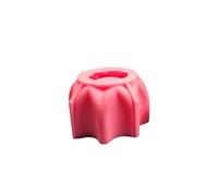 Fpbiagoq Forma geométrica portavelas moldes de silicona flores candelabros moldes de resina accesorios de manualidades hechos a mano para el