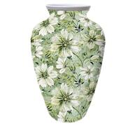 Fpbiagoq Jarrones de rompecabezas 3D únicos hechos por 120 piezas curvadas de rompecabezas jarrón decorativo para arreglos florales, arte único y