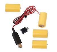 Fpbiagoq LR14 C Battery Eliminators USB Power Supply Cable Replace 4 LR14 C Batteries Replace 4x1.5V Eliminators