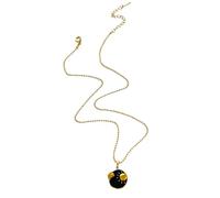 [Fpbiagoq] Moda Tarot Tarot Collar de Acero Inoxidable Sólido Accesorios Portátiles Amantes Zodiacs Disfraz Zodiacs Collar con Incrustación de Zodiacs, フリーサイズ, Como se describe en la descripción, Sin