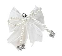 [Fpbiagoq] Perlas Zapatos Abalorios Hebilla Artificial Cuentas Cadena Zapatos Encanto Accesorios Decoración Moda Decoración, Colgante de mariposa, L~XL A