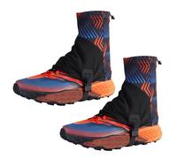 [Fpbiagoq] Polainas impermeables para exteriores rastro protección contra la arena triatlón senderismo escalada senderismo bajo tobillo, Azul claro, L~XL A