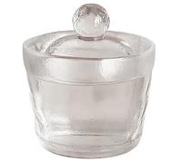 Fpbiagoq Tarro de cristal decorativo funcional con diseño martillado y peso de vidrio, cuenco para refrigerador, pepinillos para uso en cocina, tarro de fermentación y pepinillos