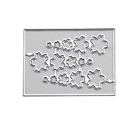Fpbiagoq Troqueles de corte de gotas de agua, para invitación de boda, diseño de corazón de estrella y amor, moldes para tarjetas