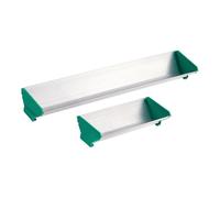 FPHADO 2pcs 6 Pulgadas 16 Pulgadas de Doble Borde de Aluminio Emulsión Scoop Coater para la Herramienta de Recubrimiento de Serigrafía