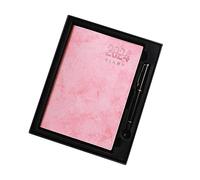 FPHADO Agenda 2024 A5 con vista semanal, agenda anual completa, tapa dura, con caja de regalo, color rosa, fácil de usar, 21 x 15 cm