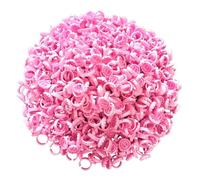 FPHADO Anillos Pegamento para ExtensióN PestañAs,400 Anillos de Pegamento para PestañAs, Soporte para Anillo de Pegamento para PestañAs, Soporte para Pegamento de PestañAs Florecientes