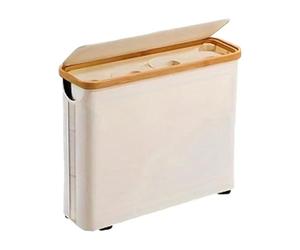 FPHADO Cesta de Almacenamiento de Papel HigiéNico con Tapa, Gran Capacidad, DiseñO Plegable y Transpirable, Dispensador de Papel HigiéNico