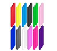 FPHADO Clips de soporte para rollo de papel de regalo, tiras de metal cubiertas de silicona, 1 soporte para póster de 9 pulgadas