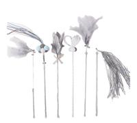 FPHADO Juguete para Gatos, de Burla para Gatos, de Cuento de Hadas, Cinta para Morder, para Gatos, Juego de Juguetes con Campana, 6 Piezas