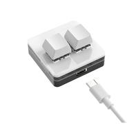 FPHADO Mini Teclado Personalizado Teclado Macro OSU RGB de 2 Teclas Teclado MecáNico Programable para Trabajar en Juegos, Tipo A