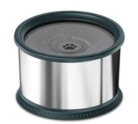 FPHADO Tazón de Agua para Perros de 6,5 L, 1,6 Galones de Gran Capacidad, Cuenco de Agua para Perros Sin Derrames, Alimentador de Agua A Prueba de Derrames de Acero Inoxidable (B)