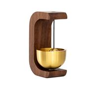 FPHADO Timbre de madera 2024 Campanas de viento inalámbrico para puerta de entrada del hogar, decoración estética de pared de habitación, 2 unidades