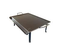 FPLUS Plancha de Acero 4 mm + 2 Asas Metal + Patas con Vertegrasas 50x33 cm