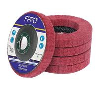 FPPO Disco de pulido de fibra de nailon de 11,4 x 7/8 pulgadas, rueda de pulido para amoladora angular, herramientas de pulido (grano 320)