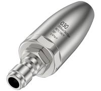 Fpreeza Boquilla Turbo para Hidrolavadora, Chorro Giratorio de Acero Inoxidable, Conexión Rápida de 1/4 de Pulgada, para Lavado A Alta Presión 3625P SI