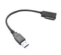 Fpreeza Cable adaptador de unidad óptica USB 3.0 a 7+6 de 13 pines Slimline para portátil CD/DVD ROM