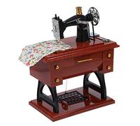 Fpreeza Caja de Musica mecanica de Estilo de Mini Maquina de Coser Vintage rebobinado