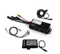 Fpreeza Controlador de sinusoidal de modos de 24 V/36 V/48 V con pantalla LCD S866, conector impermeable de 26 A para bicicleta eléctrica de 500 W y 750 W