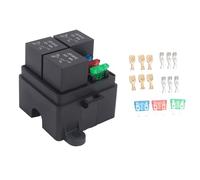 Fpreeza Portafusibles de 3 vías de , soporte de relé de circuito estándar ATO Blade portafusibles 12 V 40 A
