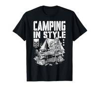 FPS Gamer Divertido Estilo Camping Militar Videojuego Jugador Camiseta