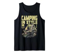 FPS Gamer Divertido Estilo Camping Militar Videojuego Jugador Camiseta sin Mangas