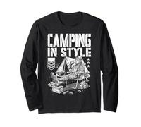 FPS Gamer Divertido Estilo Camping Militar Videojuego Jugador Manga Larga