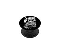 FPS Gamer Divertido Estilo Camping Militar Videojuego Jugador PopSockets PopGrip Adhesivo