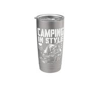 FPS Gamer Divertido Estilo Camping Militar Videojuego Jugador Vaso térmico de acero inoxidable de doble pared
