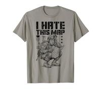 FPS Gamer Funny I Hate This Map, Reproductor de Videojuegos Militar Camiseta