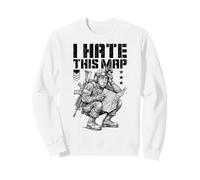 FPS Gamer Funny I Hate This Map, Reproductor de Videojuegos Militar Sudadera