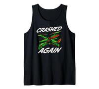 FPV Drone Pilot Quadcopter Crashed Again Camiseta sin Mangas