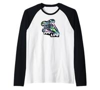 FPV Life Racing Drone Pilot First Person View Quadcopter Camiseta Manga Raglan