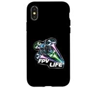 FPV Life Racing Drone Pilot First Person View Quadcopter Carcasa para iPhone X/XS